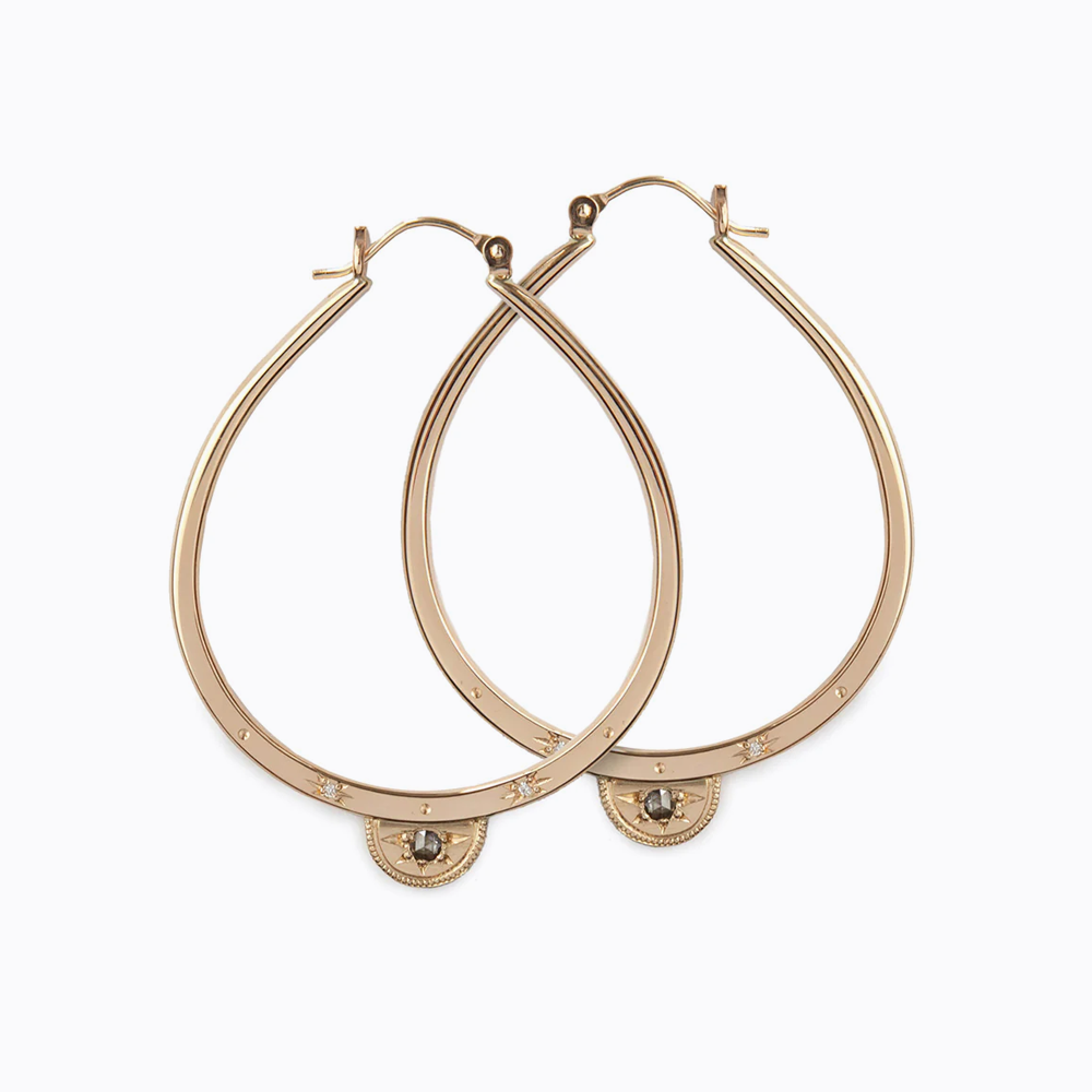 Half Moon Luna Hoops