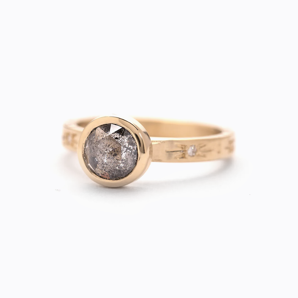 Luna Solitaire Ring