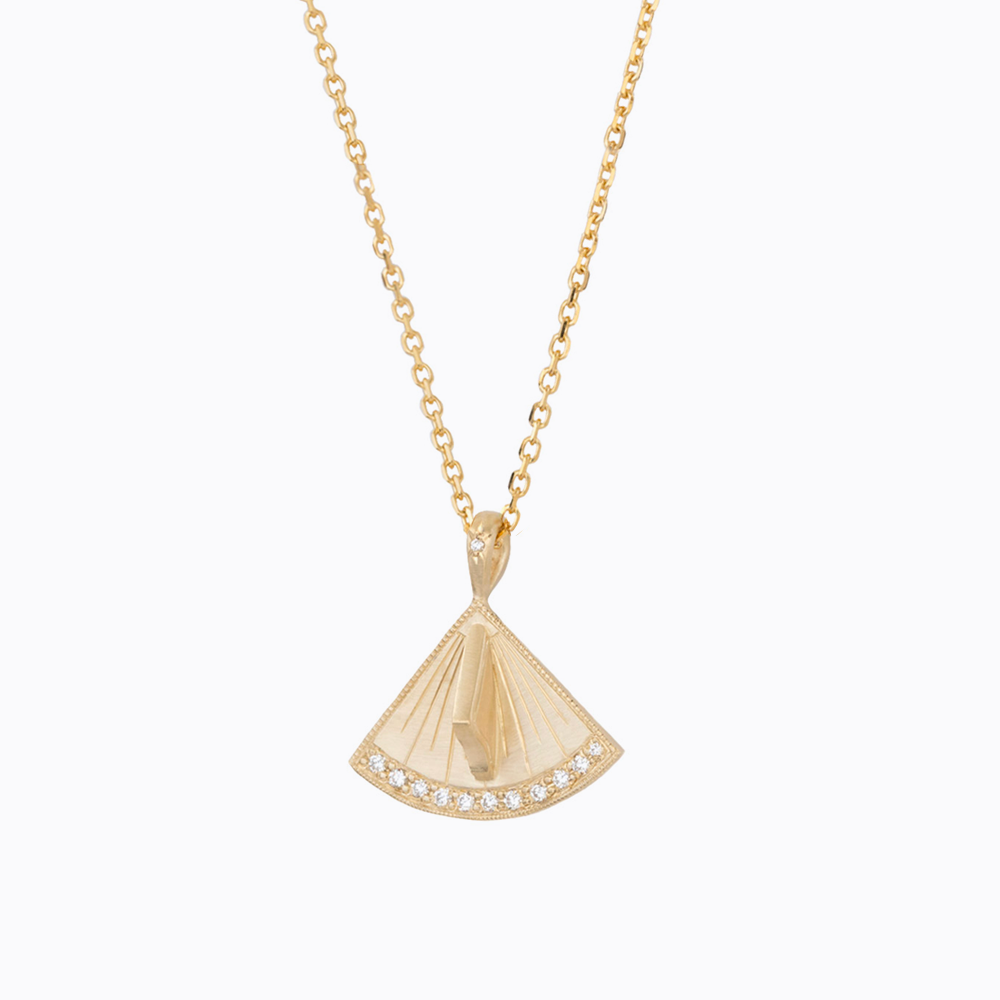 Sundial Pavé Quadrant Pendant