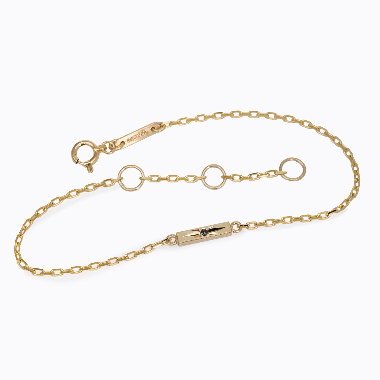 Mini Black and White Bar Bracelet