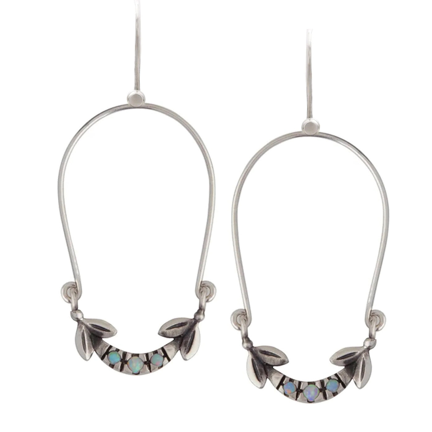 Olive Leaf Drop Earrings