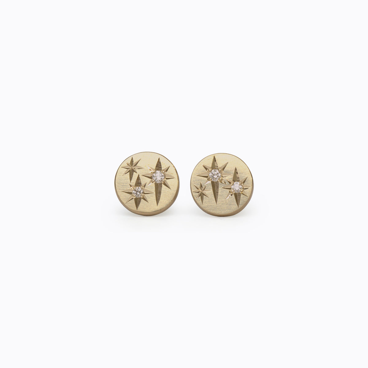 XL Cosmic Diamond Stud Earrings