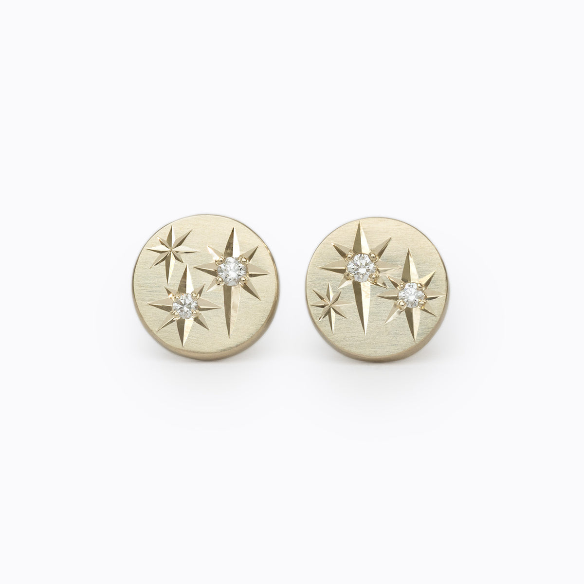 XL Cosmic Diamond Stud Earrings