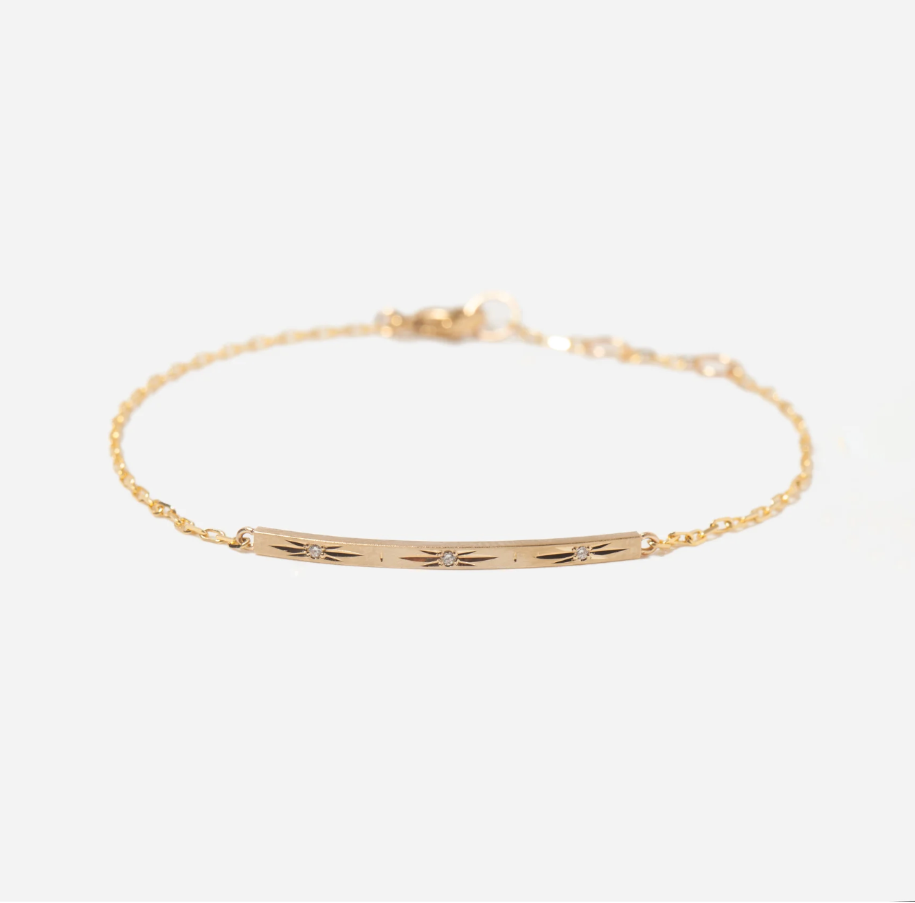 Luna Curved Bar Bracelet