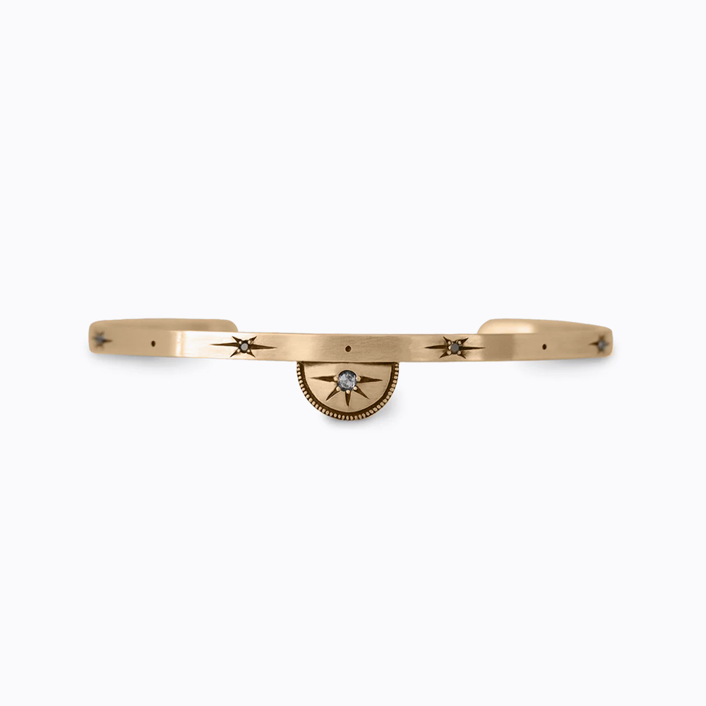 Luna Half Moon Bangle Bracelet