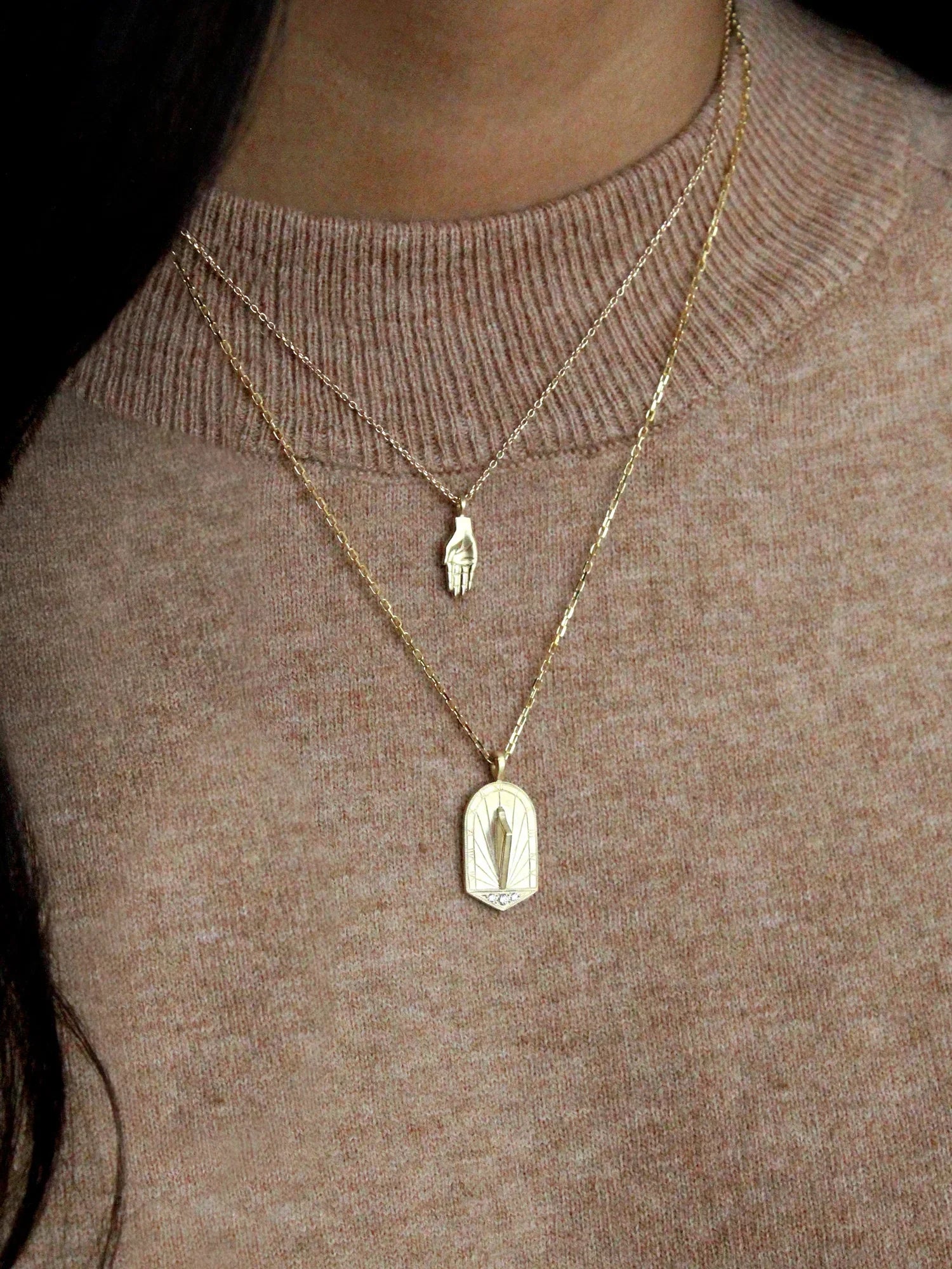 Open Hand Mini Pendant