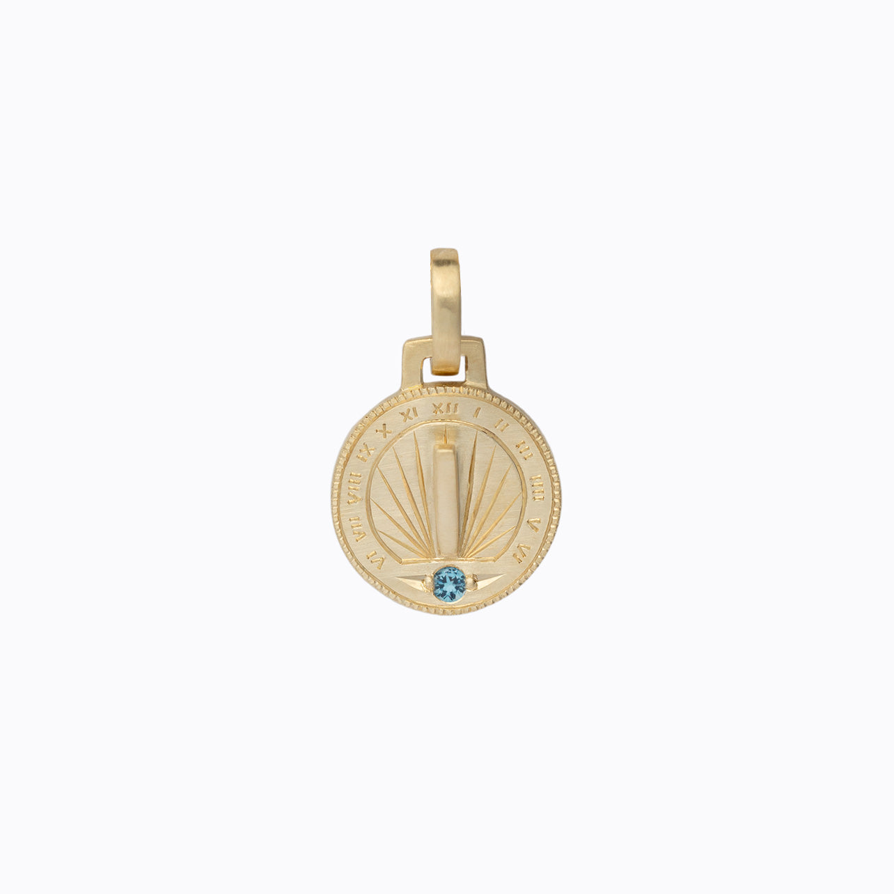 Sundial Birthstone Necklace