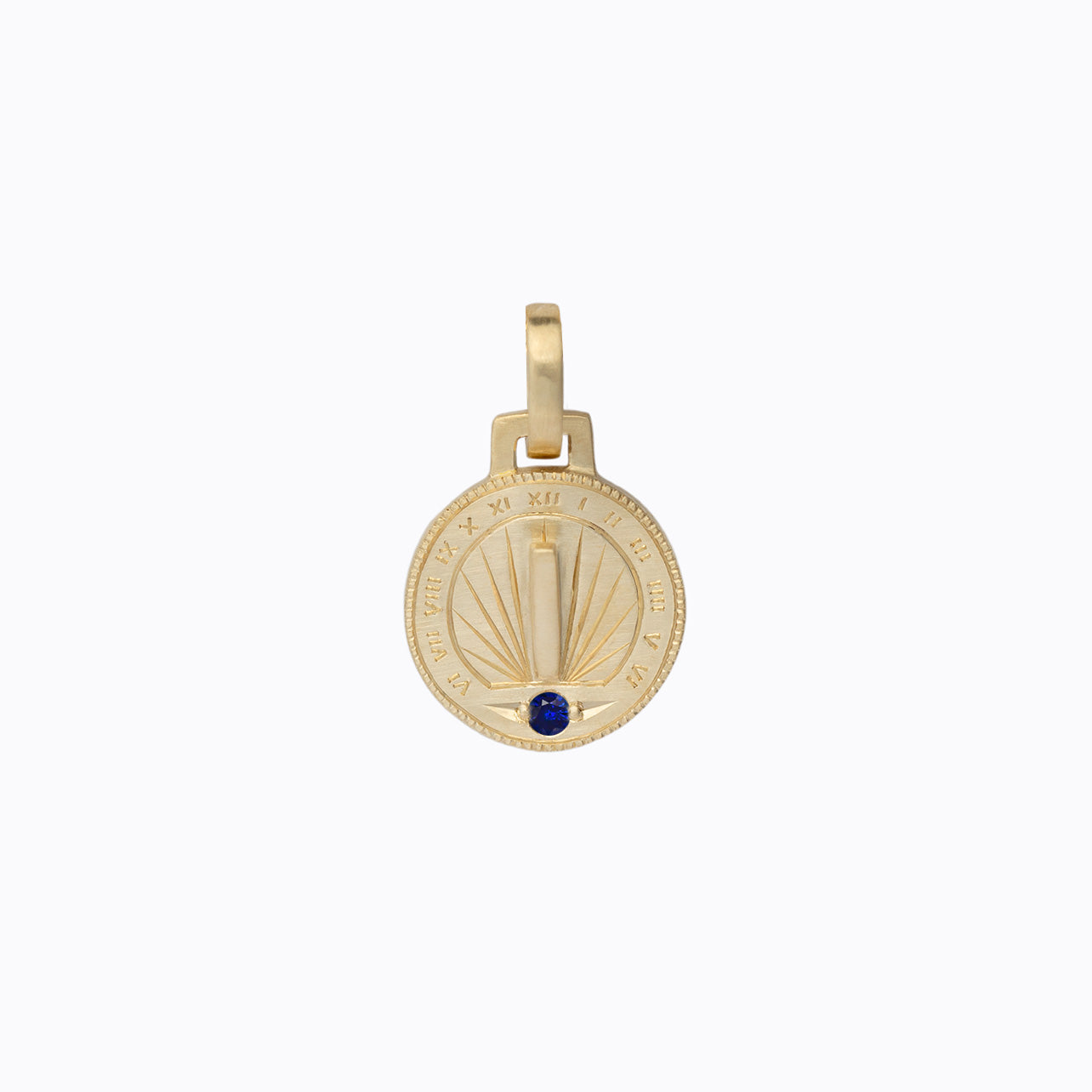 Sundial Birthstone Necklace