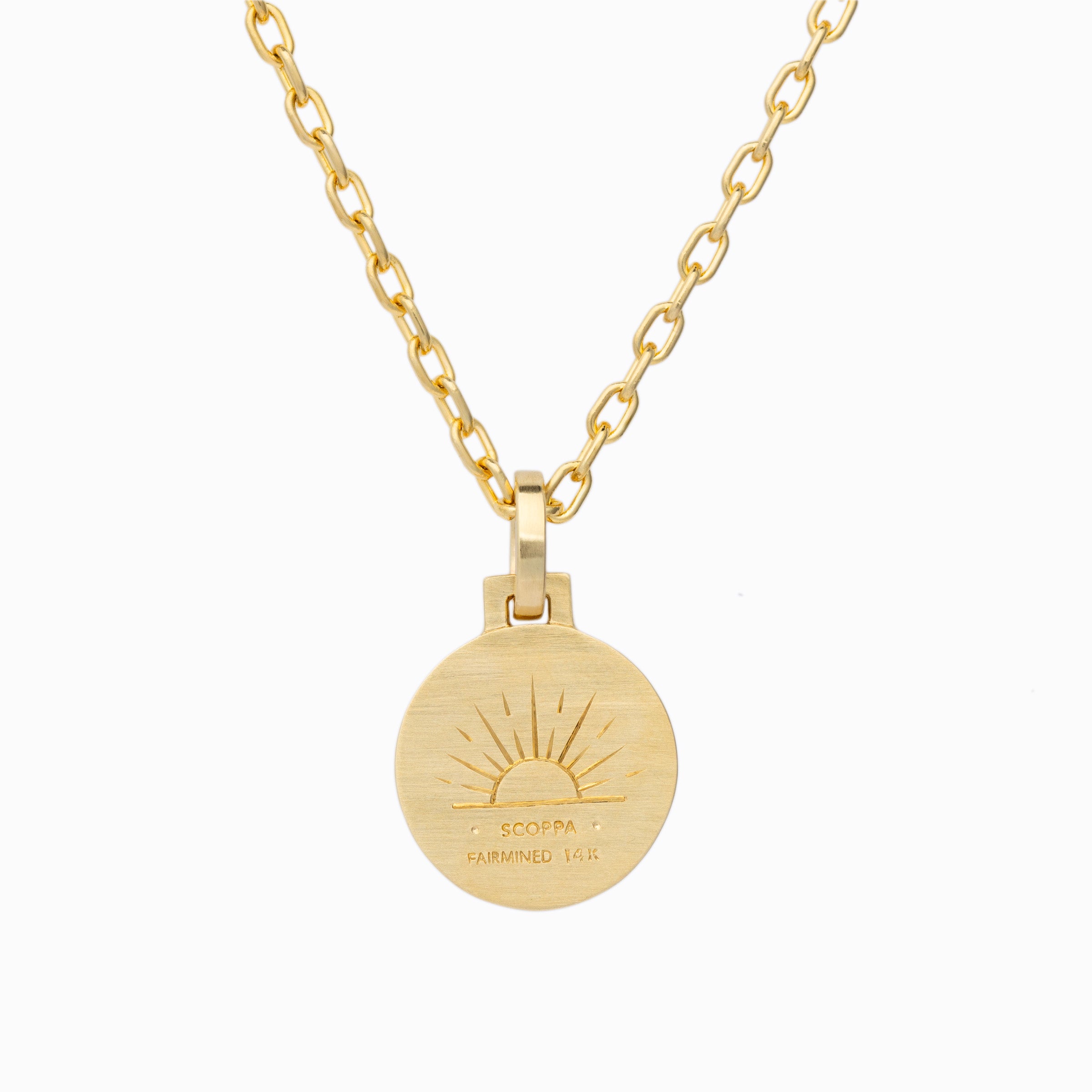 Sundial Birthstone Necklace