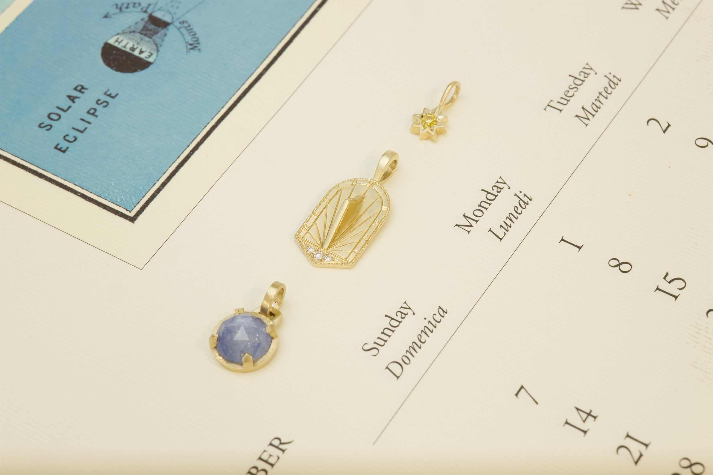 Sundial Medallion Pendant