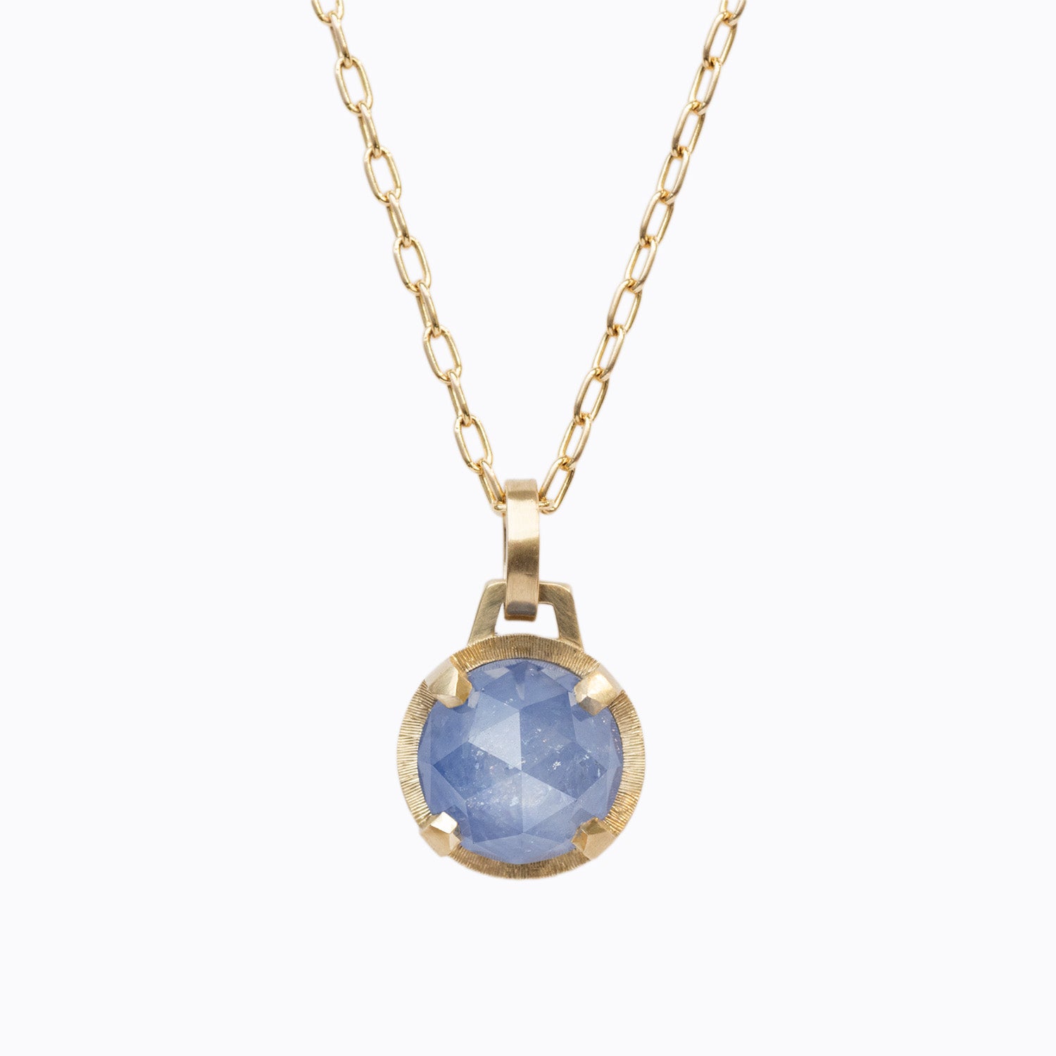 Florentine Pendant 3.42ct. Rose Cut Sapphire