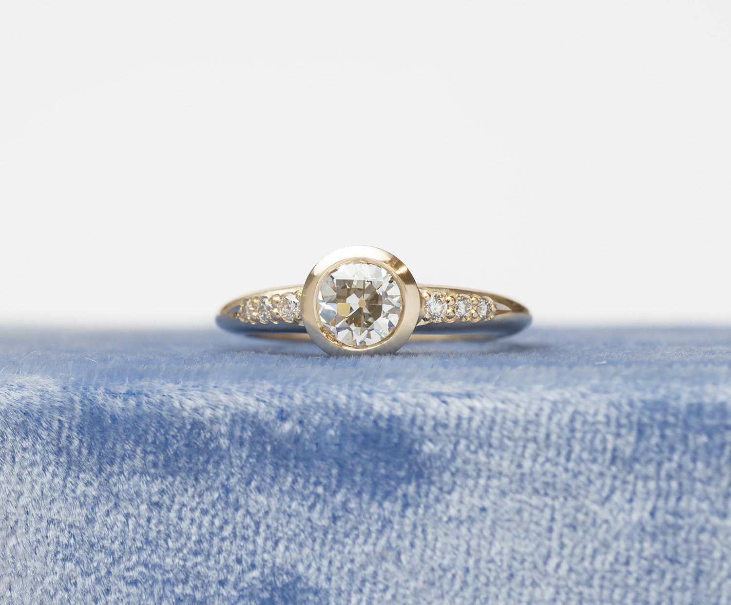 Low Tide Thin Solitaire 0.82ct. Old European Diamond