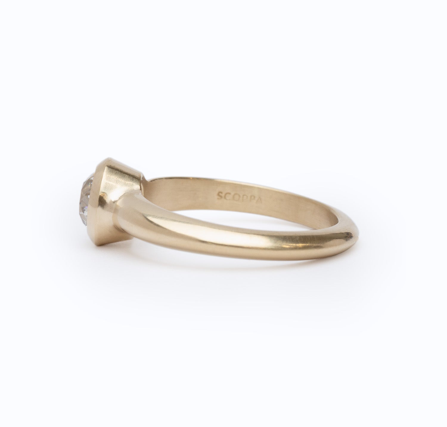 Low Tide Thin Solitaire 0.77ct. Old European Diamond