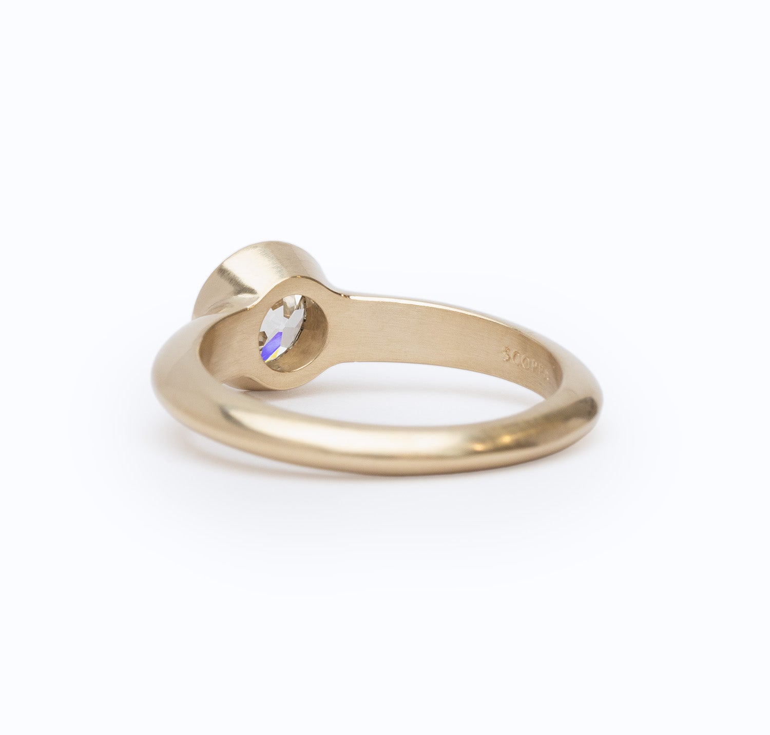 Low Tide Thin Solitaire 0.77ct. Old European Diamond