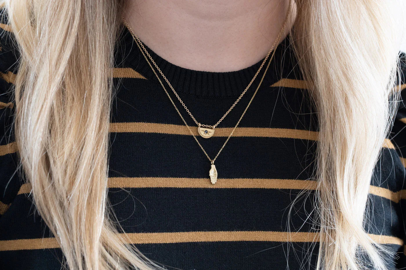 Open Hand Mini Pendant