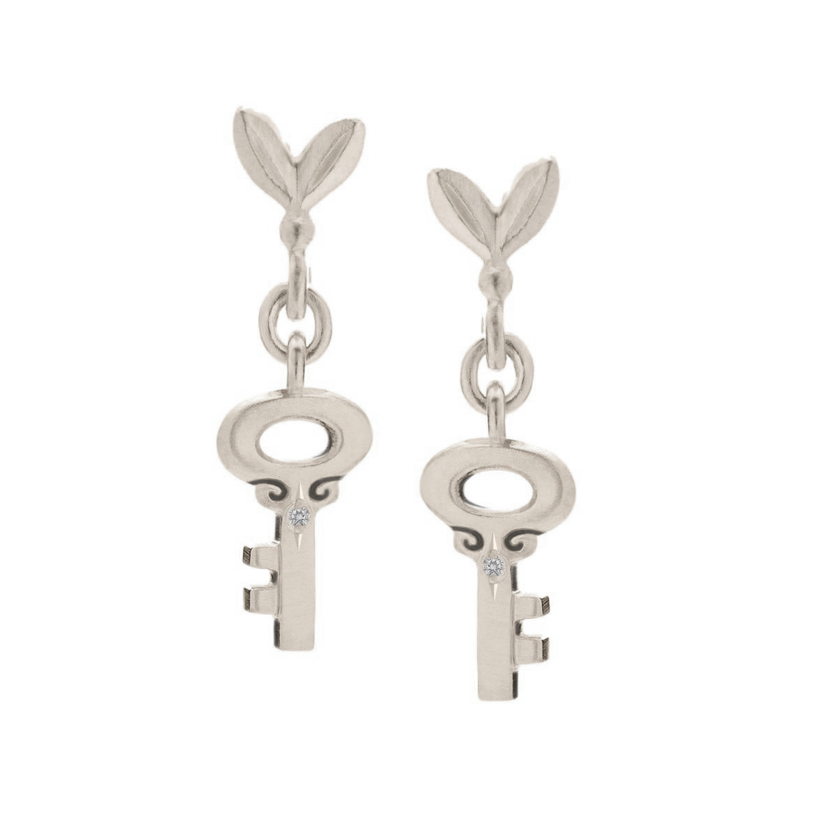 Olive and Key Link Earrings