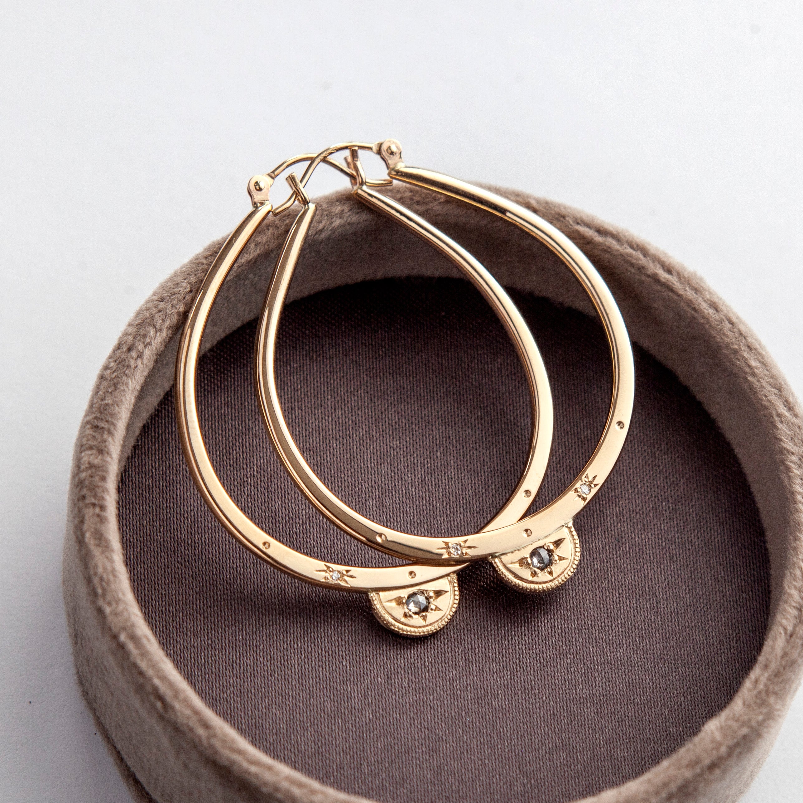 Half Moon Luna Hoops