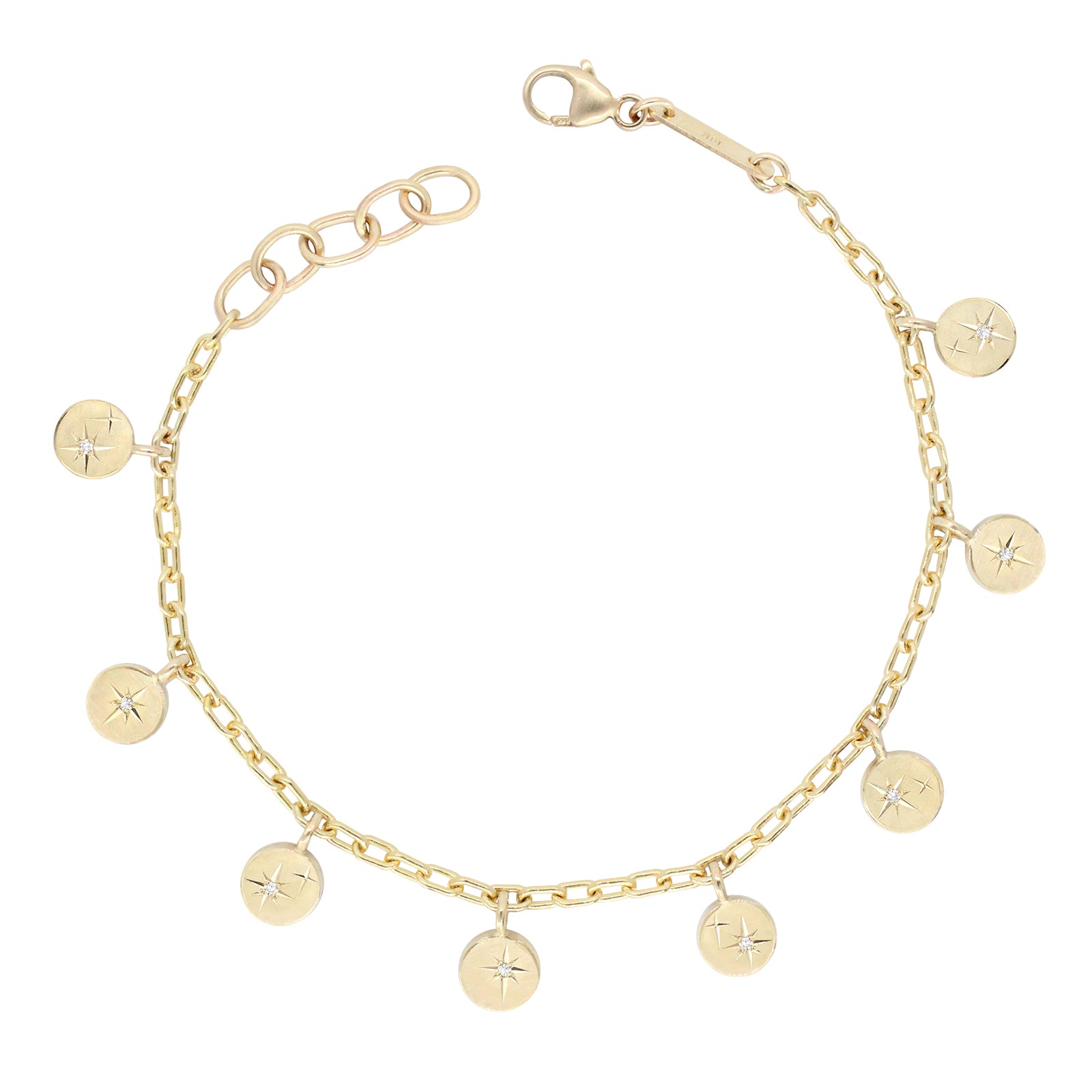 Moon Phase Multi Diamond Bracelet