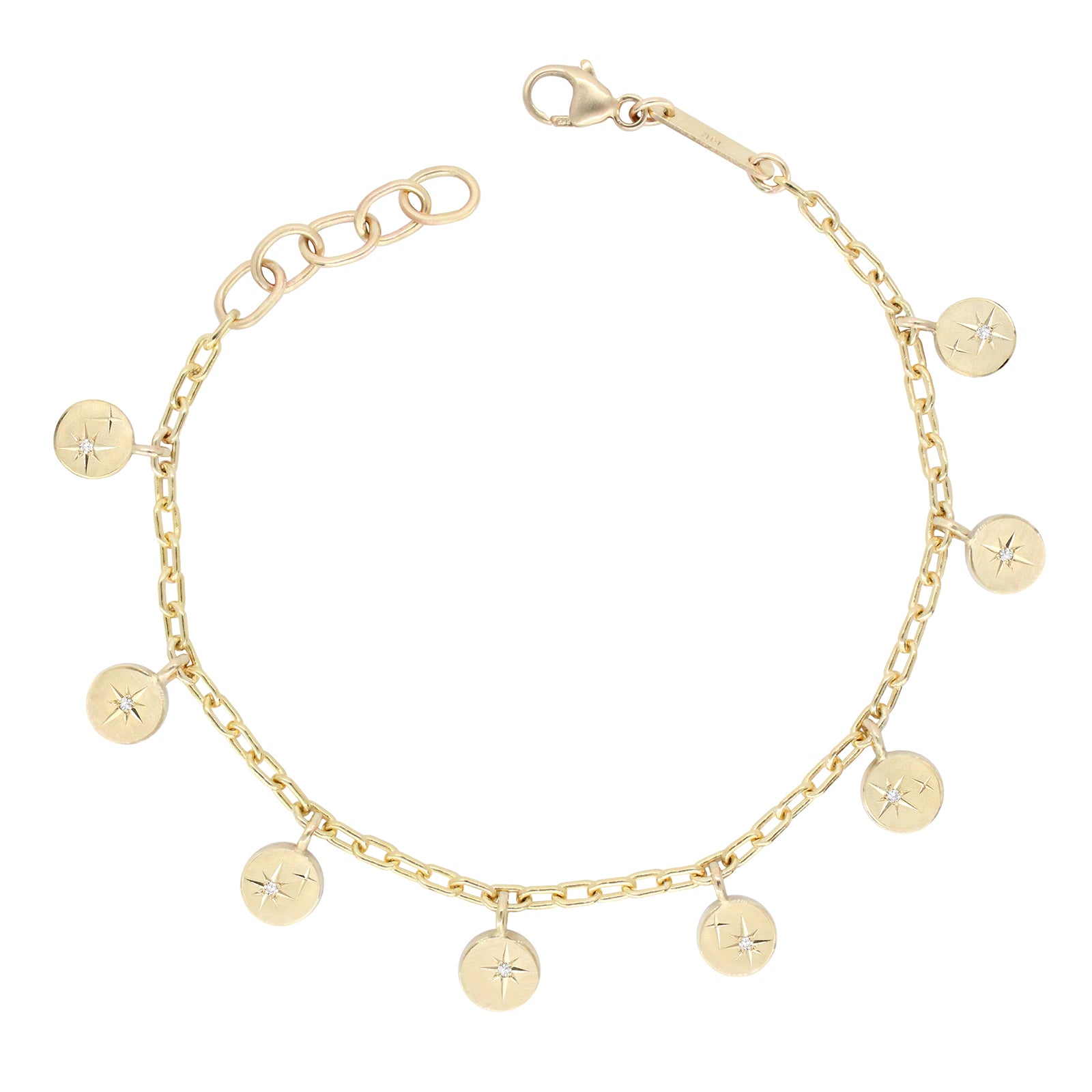 Moon Phase Multi Diamond Bracelet