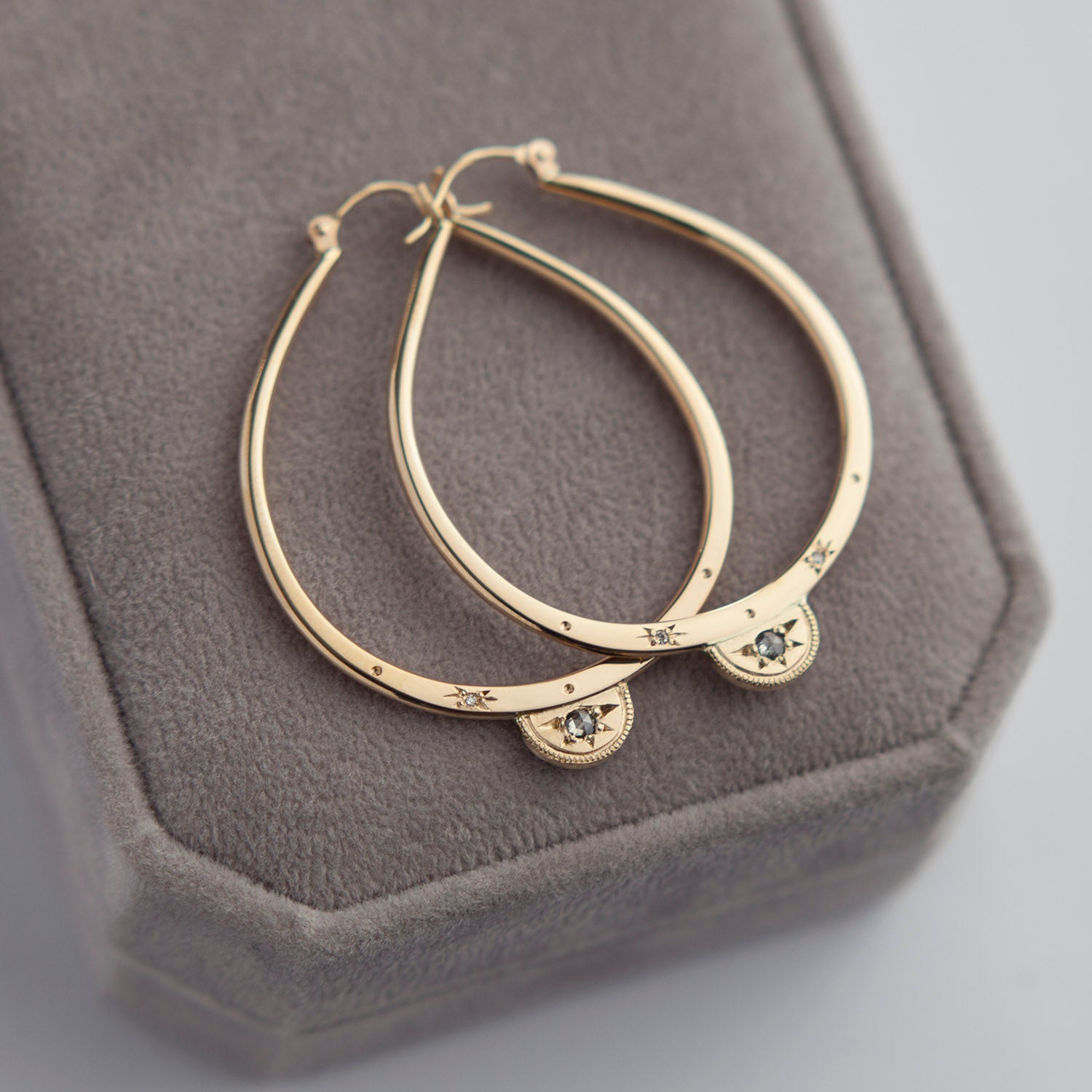 Half Moon Luna Hoops