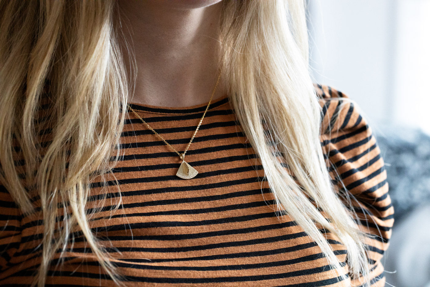Sundial Pavé Quadrant Pendant