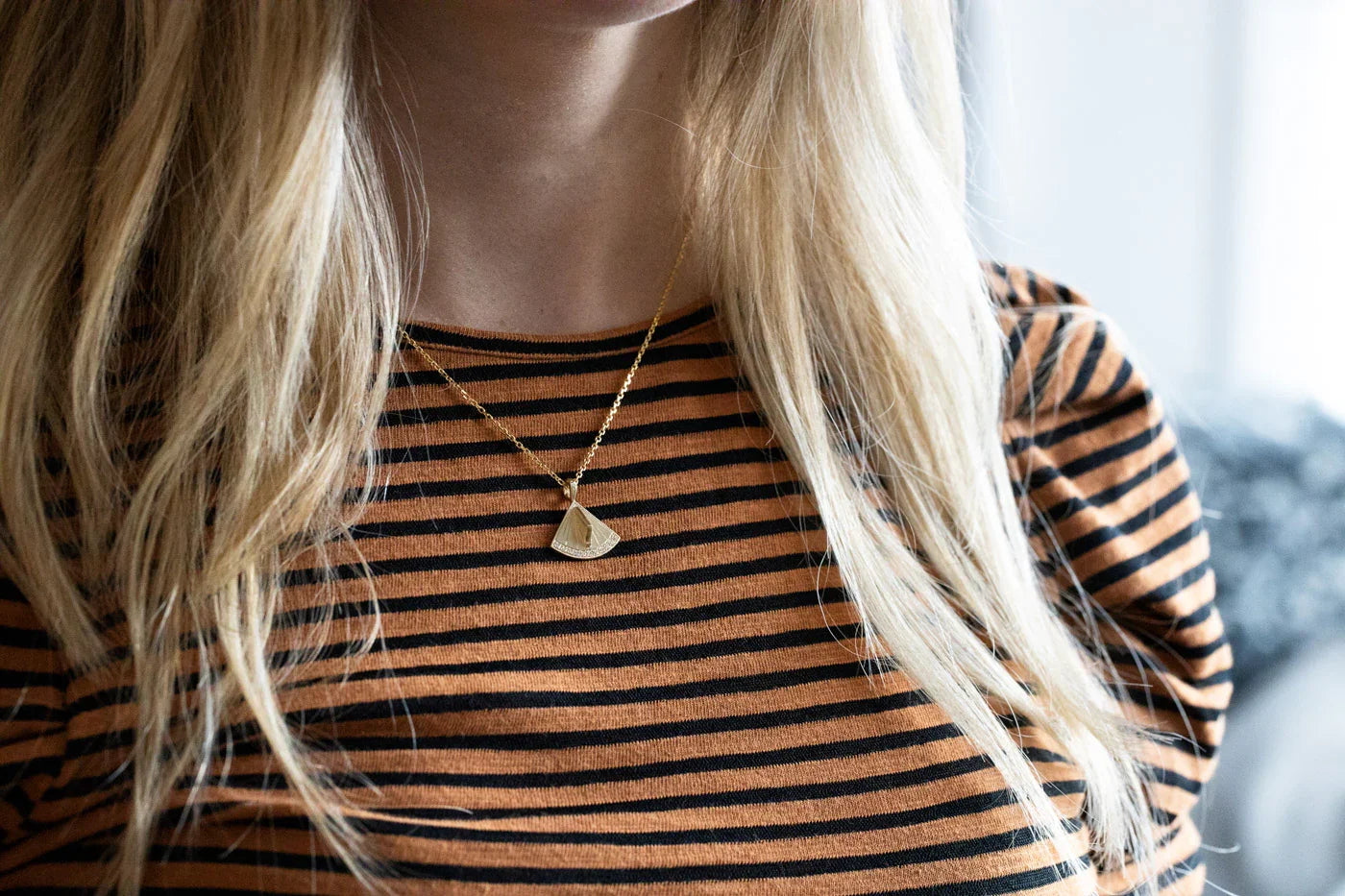 Sundial Pavé Quadrant Pendant