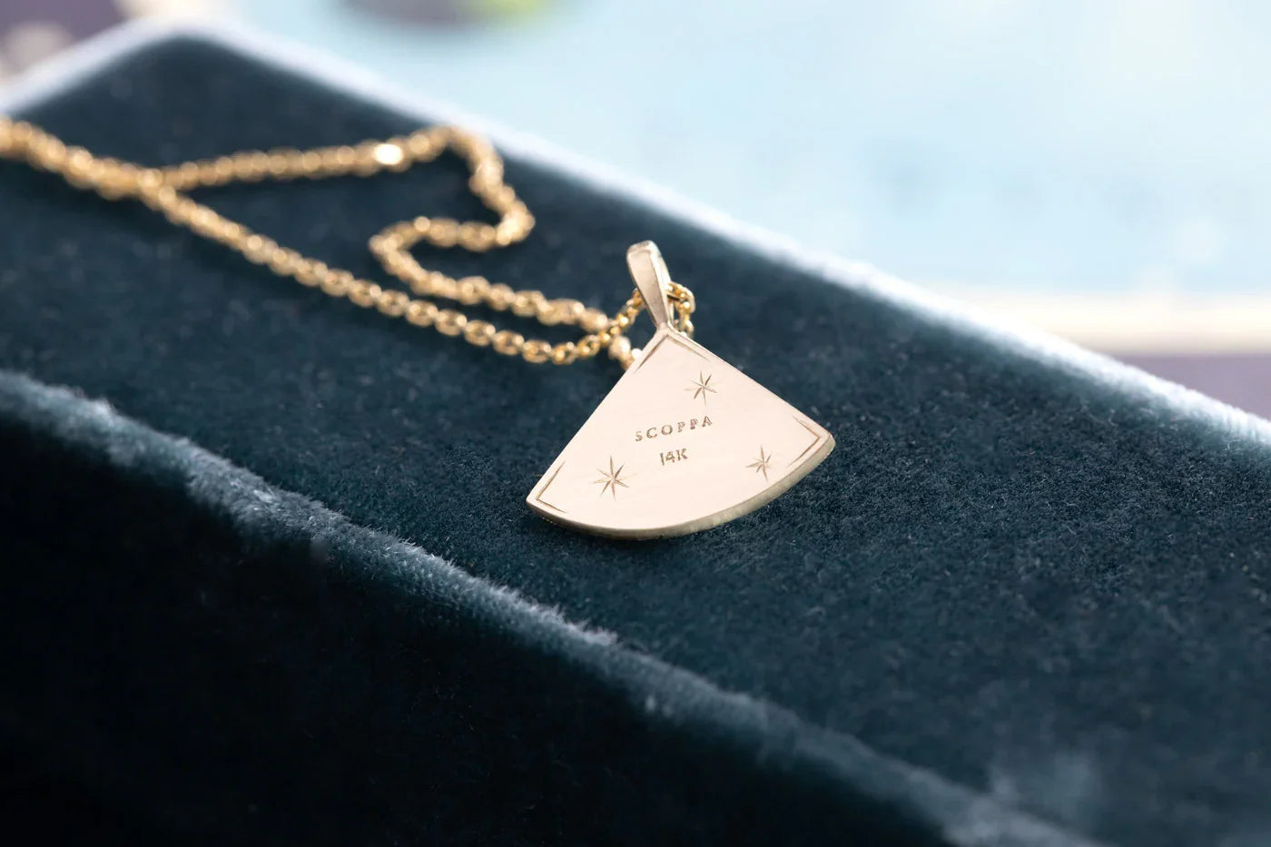 Sundial Pavé Quadrant Pendant