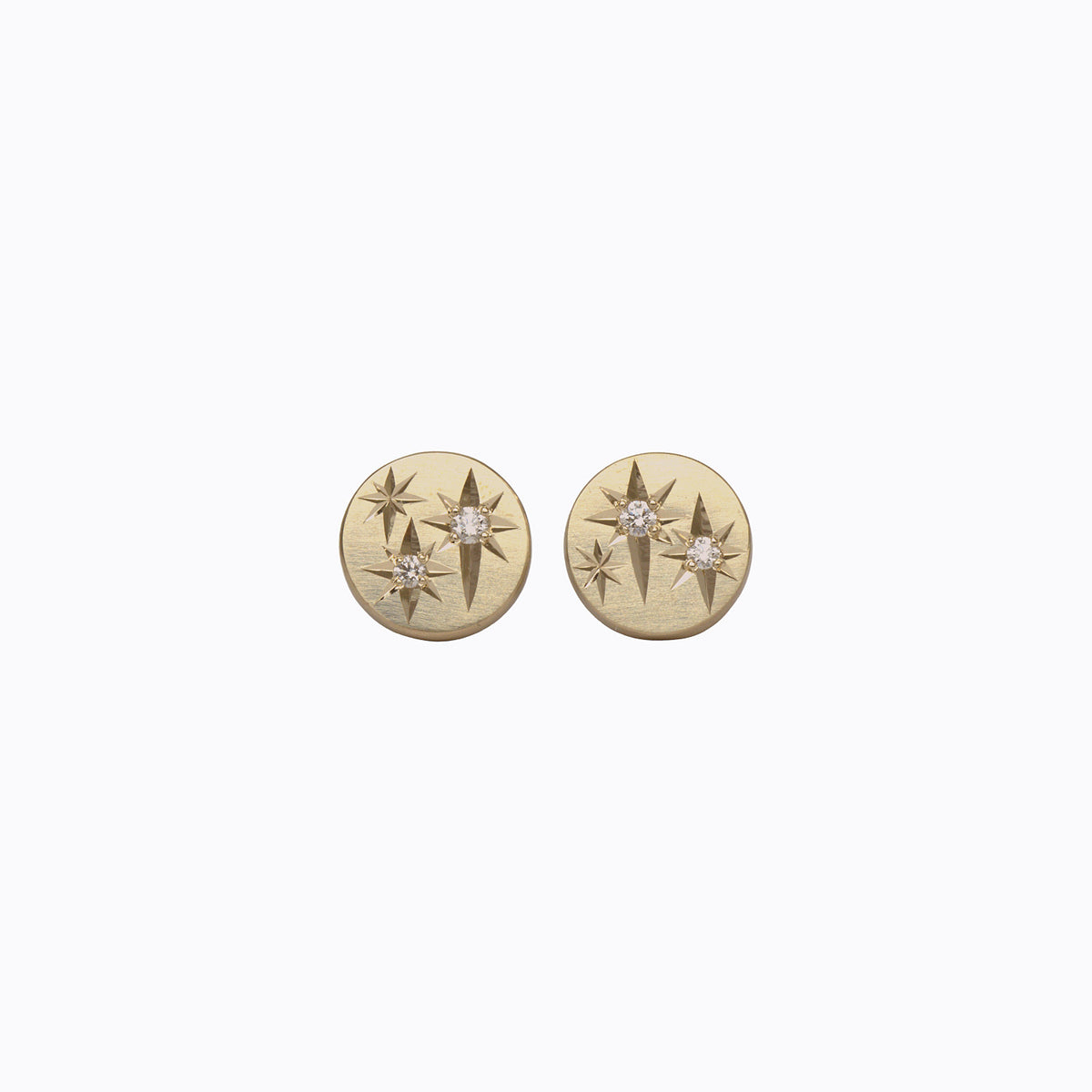 XL Cosmic Diamond Stud Earrings