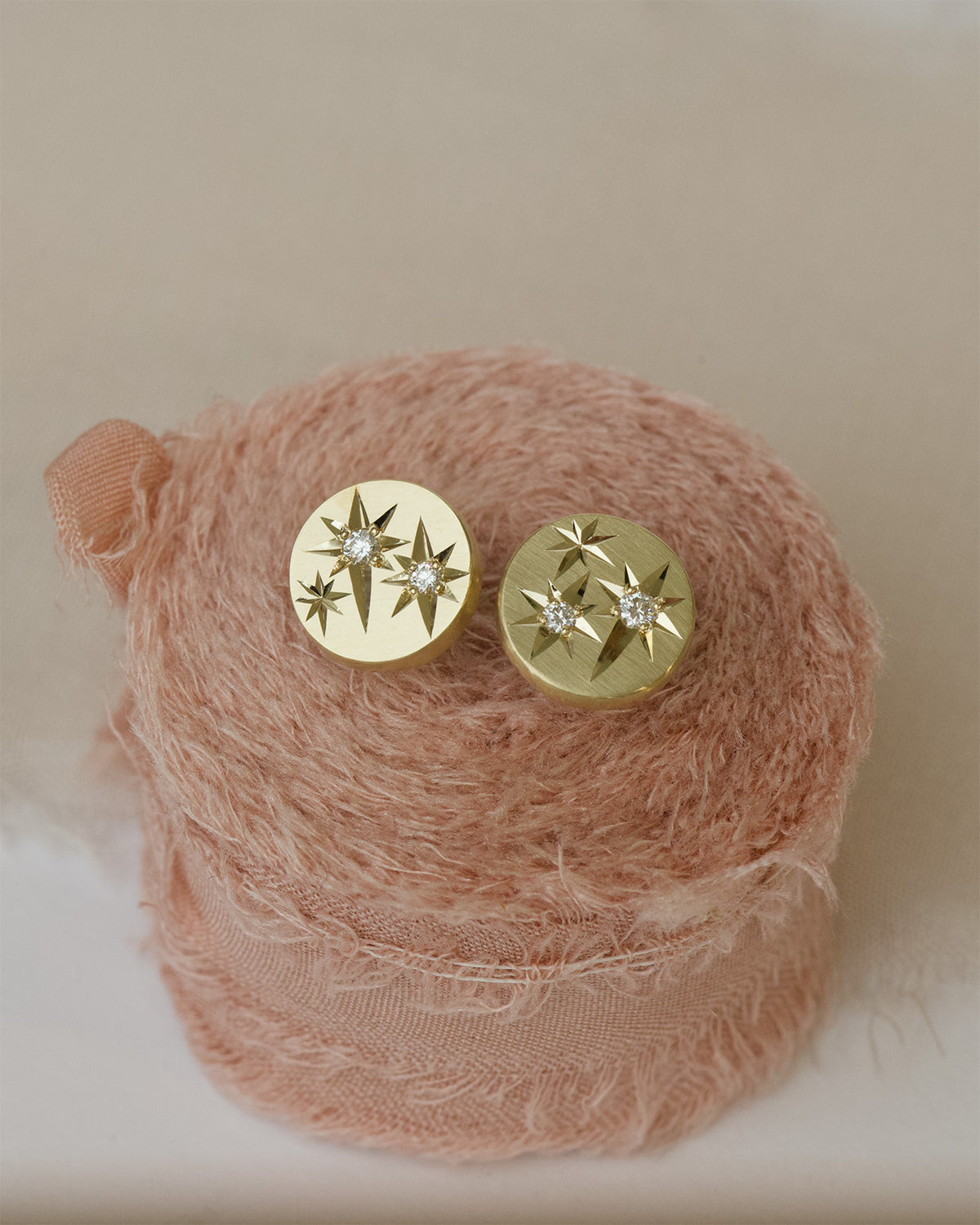 XL Cosmic Diamond Stud Earrings