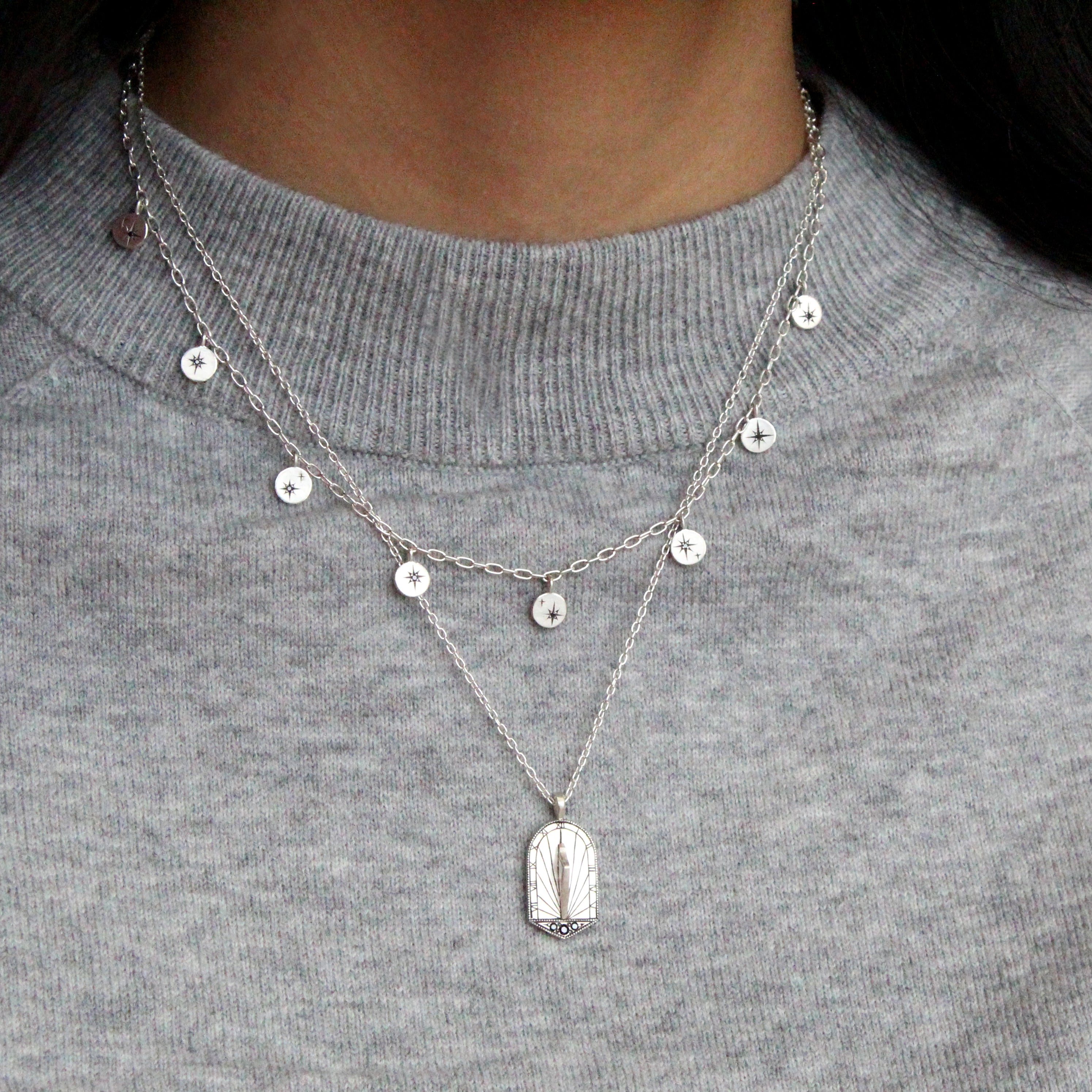 Sundial Medallion Pendant