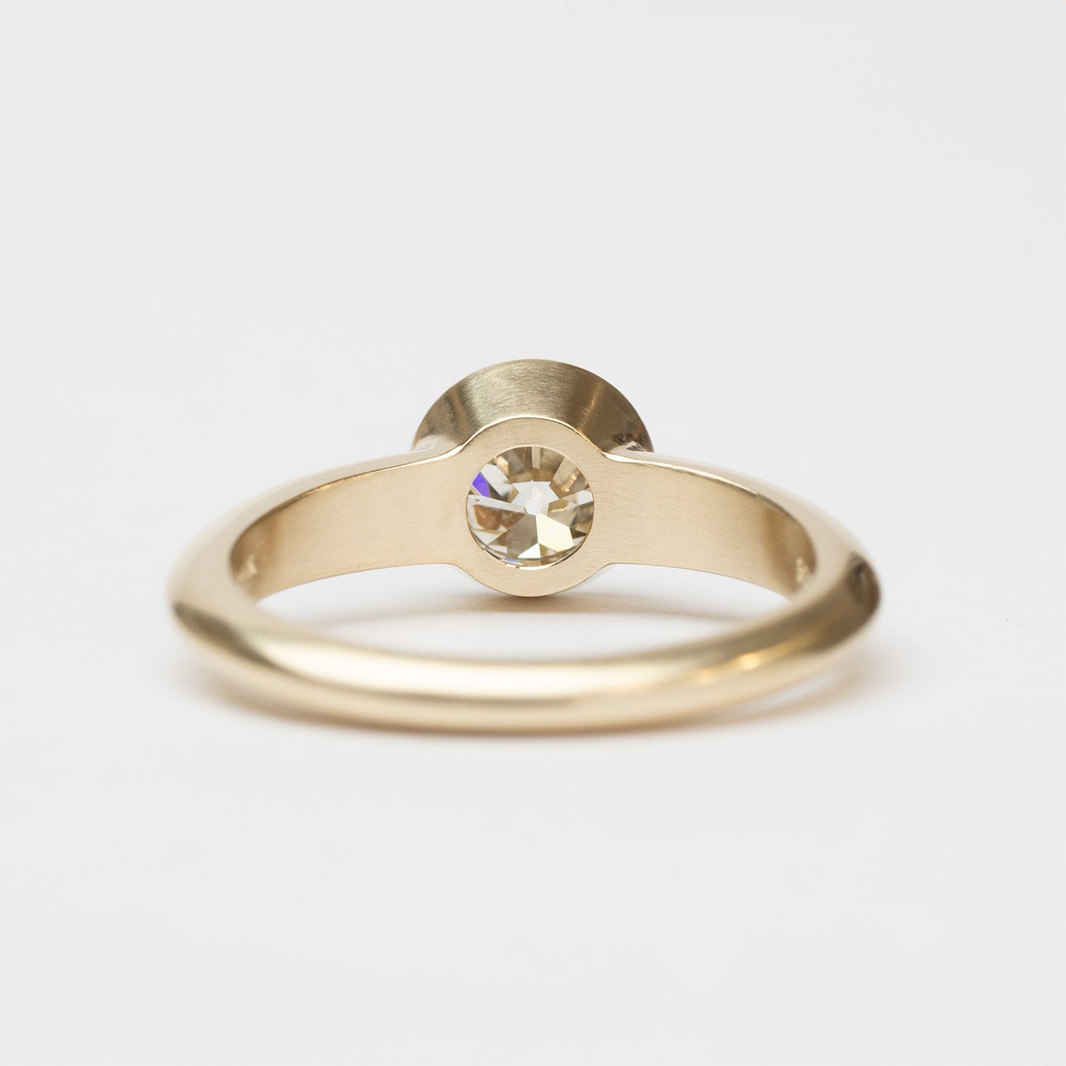 Low Tide Thin Solitaire 0.82ct. Old European Diamond