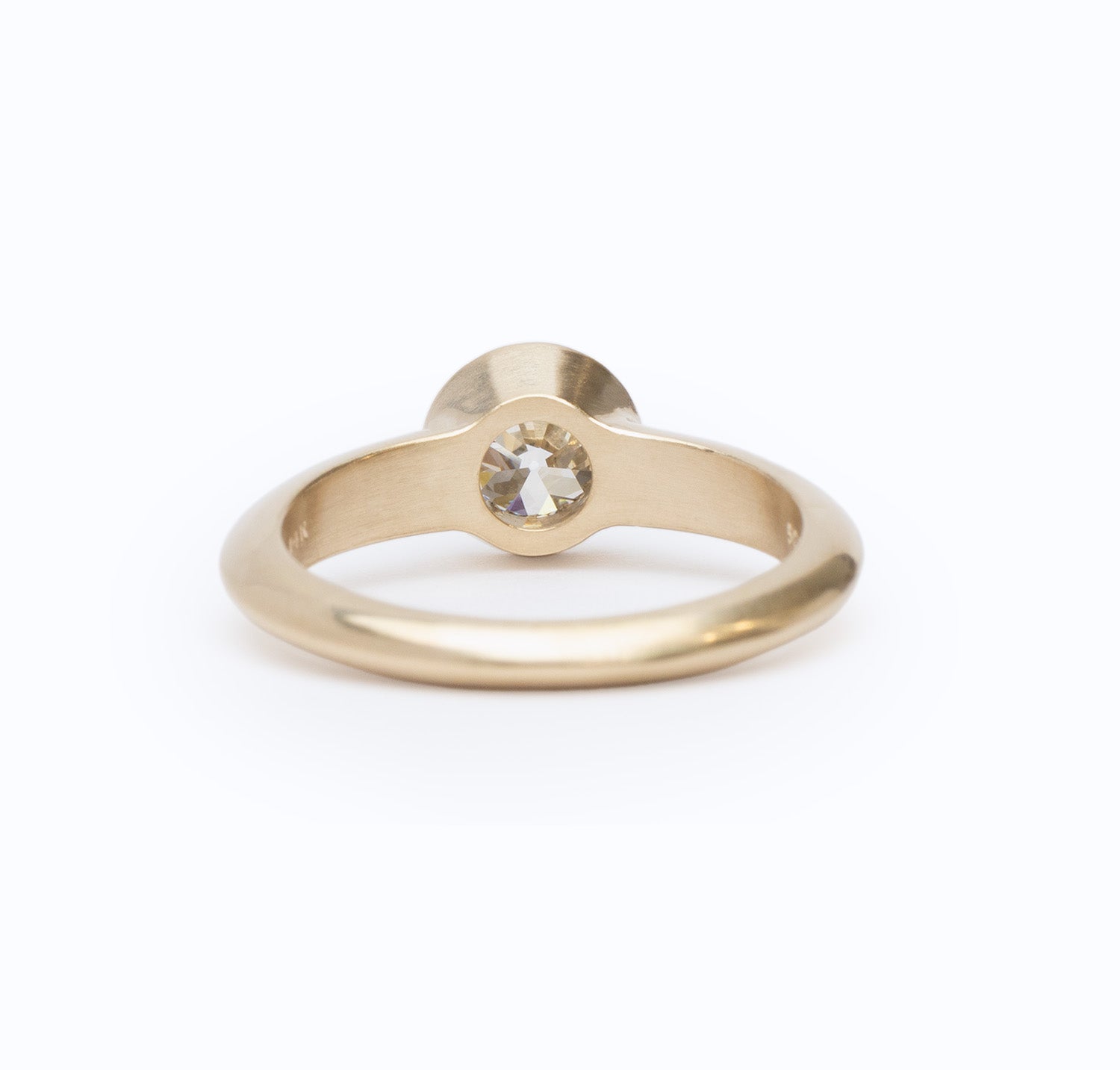 Low Tide Thin Solitaire 0.77ct. Old European Diamond