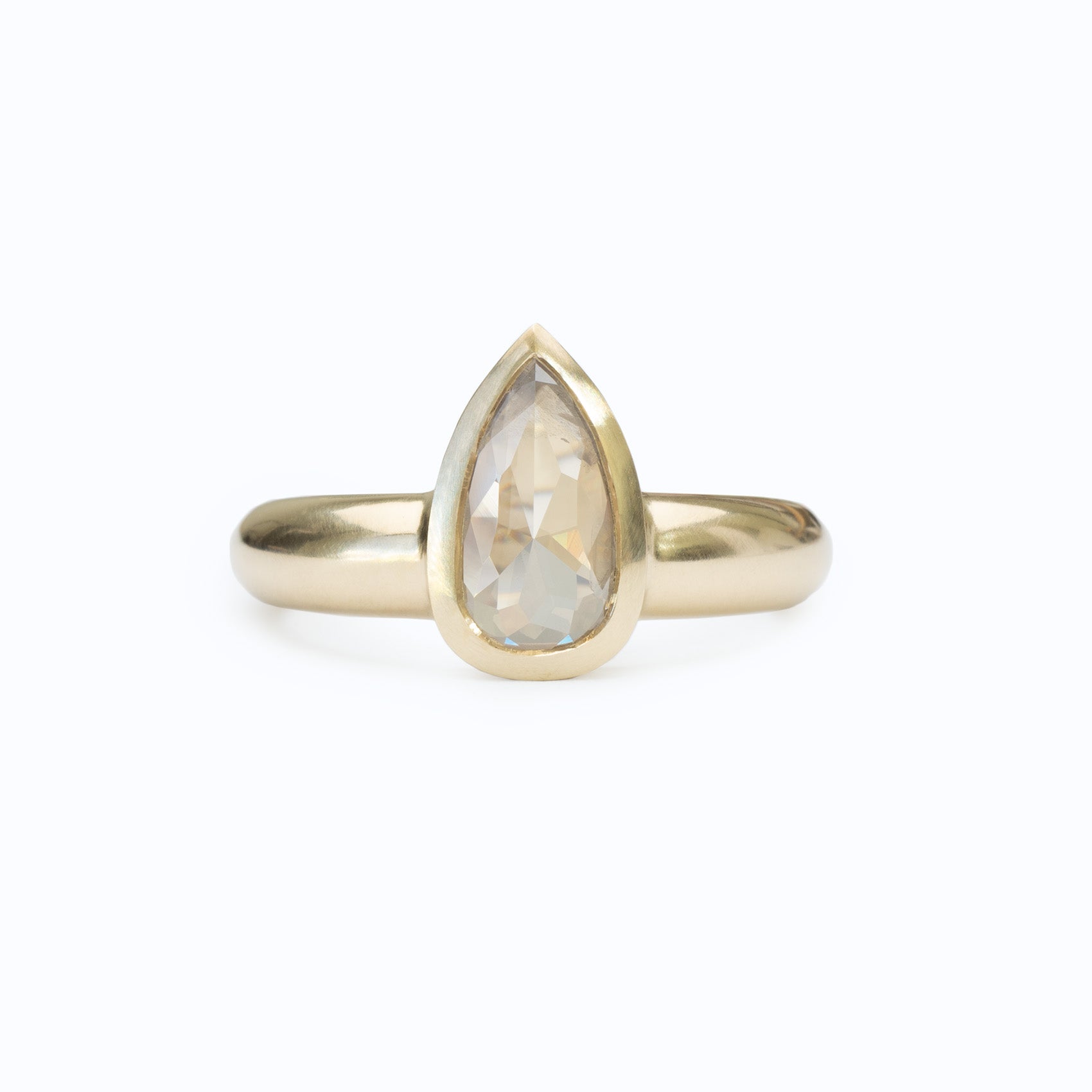 Low Tide Wide Solitaire 0.94ct. Diamond Pear