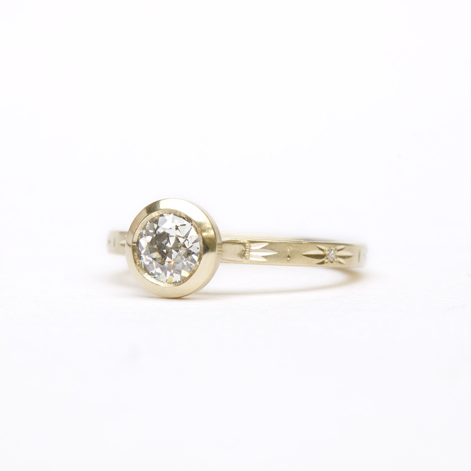 Luna Solitaire Thin 0.64ct. OEC Diamond