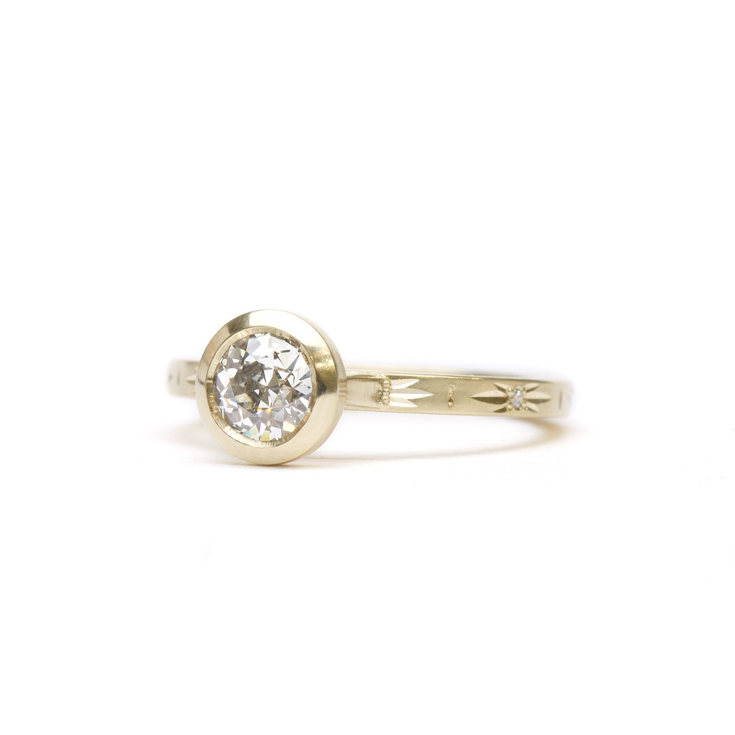Luna Solitaire Thin 0.64ct. OEC Diamond