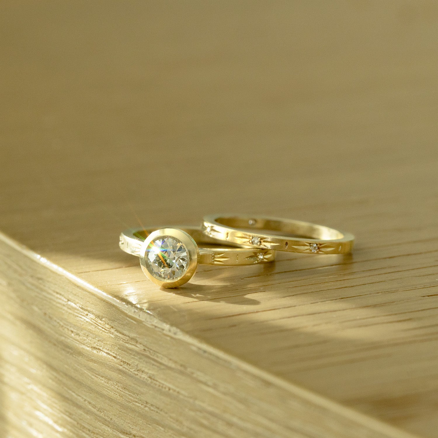 Luna Solitaire Thin 0.64ct. OEC Diamond