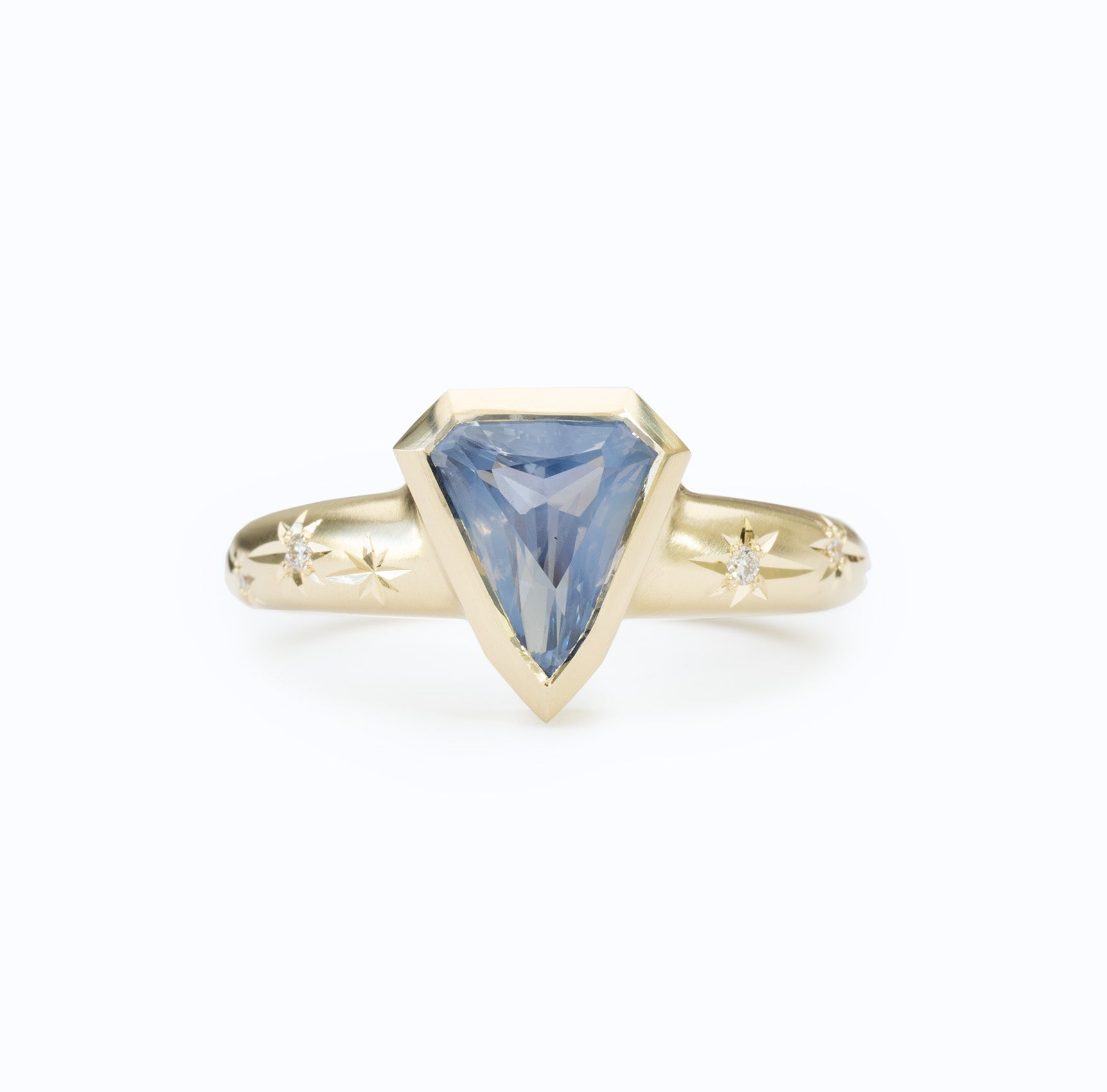 Cosmic Ring 2.12 carat Sapphire Shield