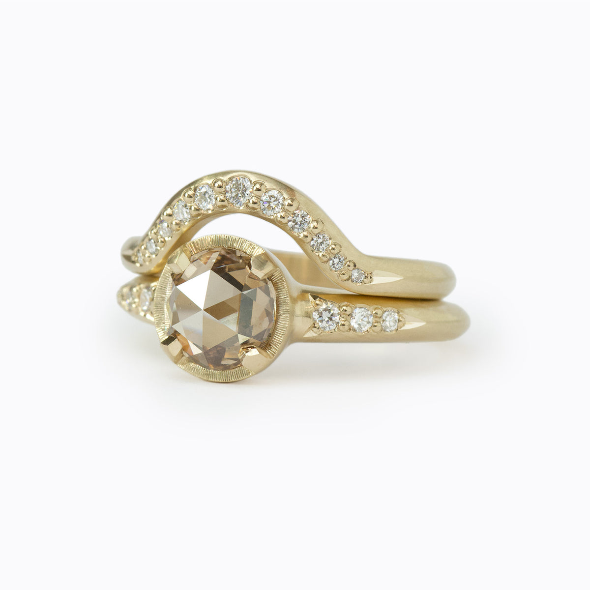 Low Tide Four Prong Thin Solitaire 1.49ct. Champagne Diamond
